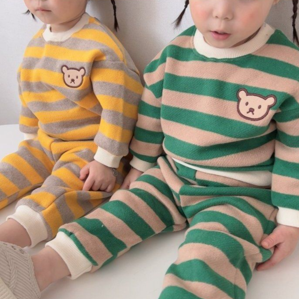 Bear Stripe Set (Fleece)
