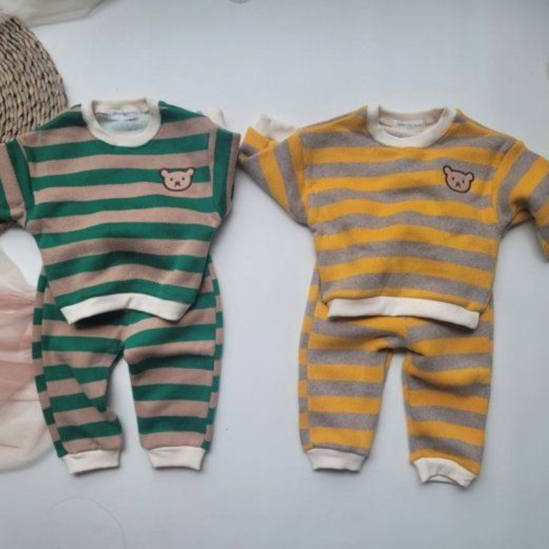Bear Stripe Set (Fleece)