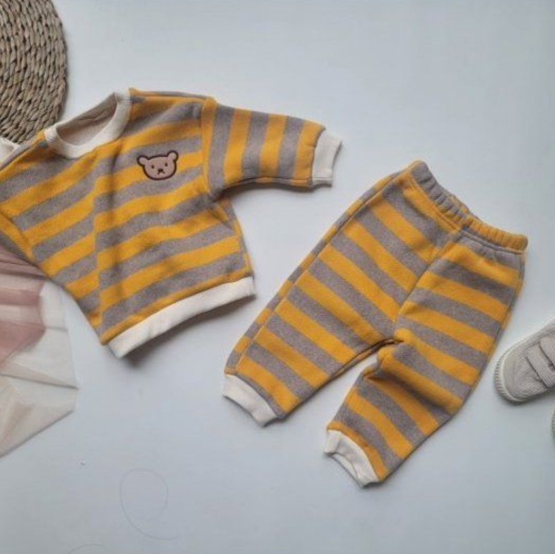 Bear Stripe Set (Fleece)