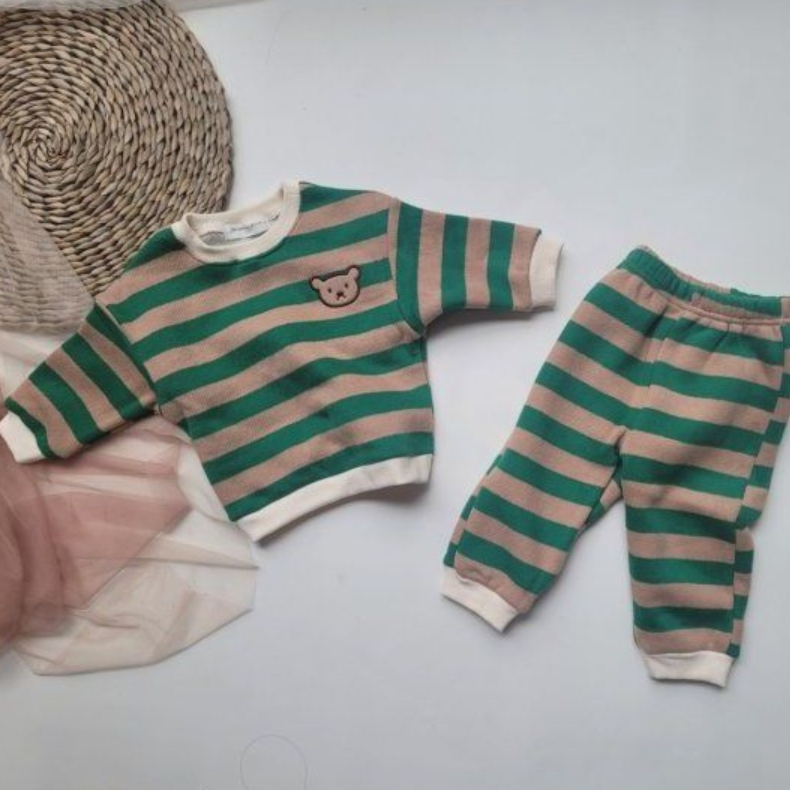 Bear Stripe Set (Fleece)