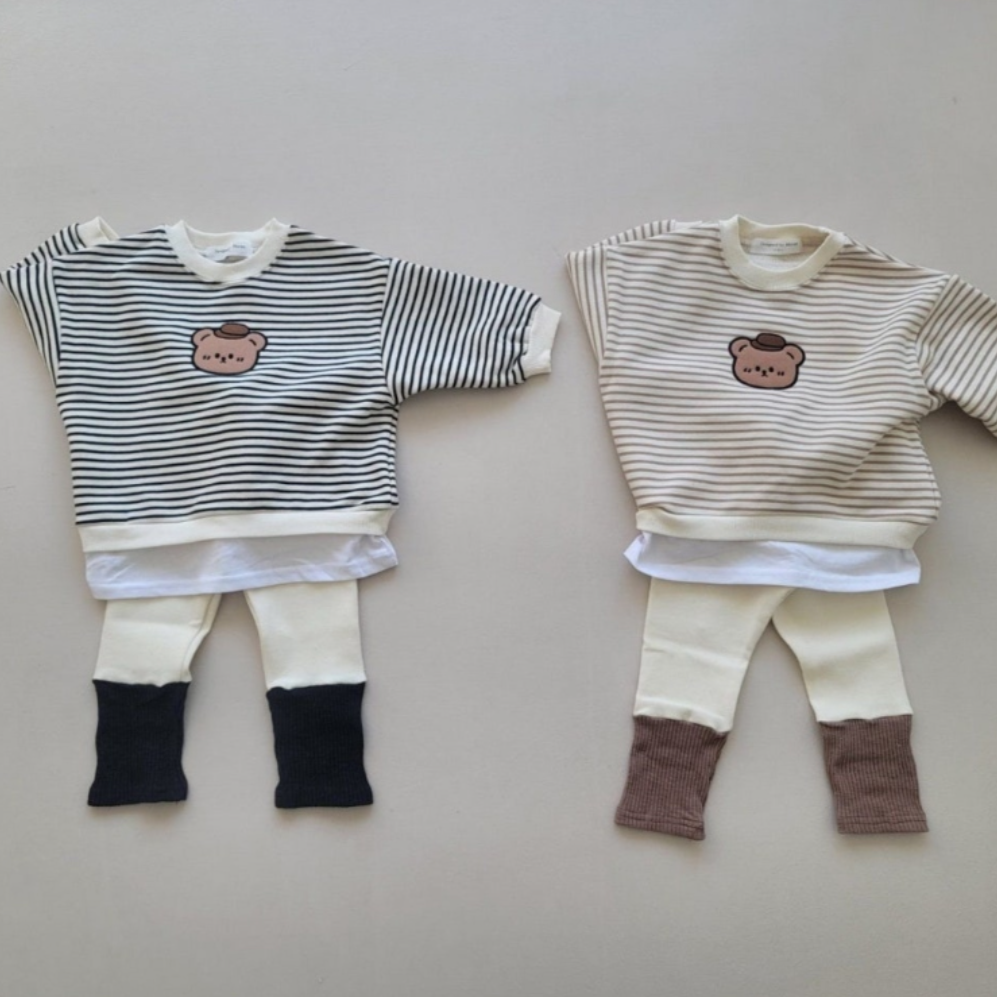 Hat Bear Top & Bottom Set