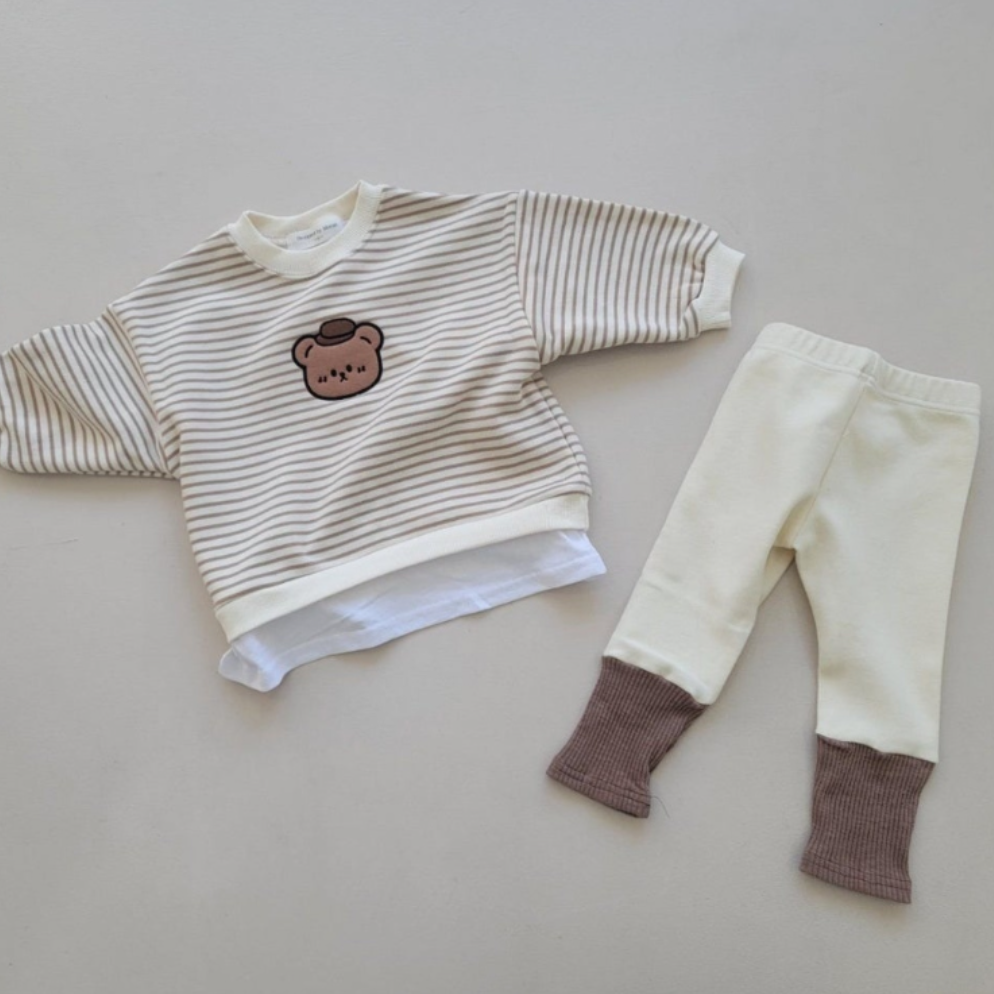 Hat Bear Top & Bottom Set